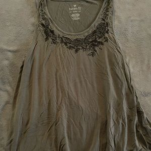 Olive green tank top